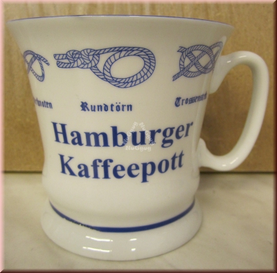 Kaffeepott "Hamburger Kaffeepott Ebbe und Flut", Kaffeetasse
