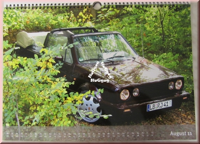 Golf-Cabrio hochglanz Fotokalender 2011, 42 x 30 cm