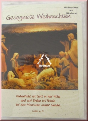 Weihnachtskarte "Gesegnete Weihnachten" mit Umschlag