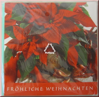 Weihnachtskarte "Weihnachtsstern" mit Umschlag, 8 Stück