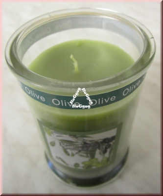 Duftkerze "Olive" im Aromaglas