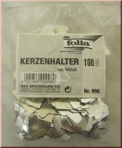 Folia Kerzenhalter für Laternen, Metall, 100 Stück