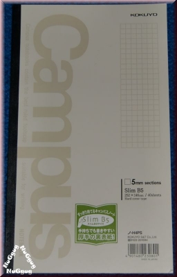 Notizbuch Campus B5. kariert. Slim. 40 Blatt. Kladde