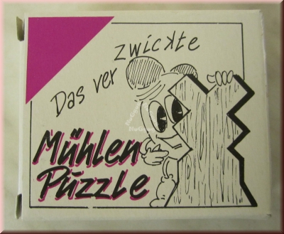 Knobelspiel "Mühlen-Puzzle", Holzpuzzle