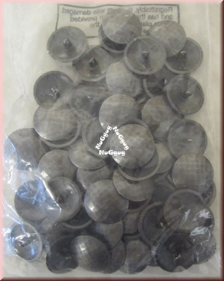 Knöpfe aus Metall, rund, mit Hammerschlag-Motiv, 60 Stück, 25 mm Durchmesser, Uniformknopf