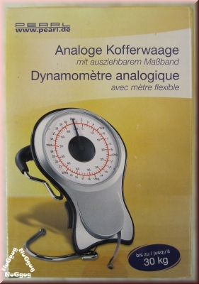 Analoge Kofferwaage bis 30kg von Pearl