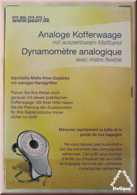 Analoge Kofferwaage bis 30kg von Pearl