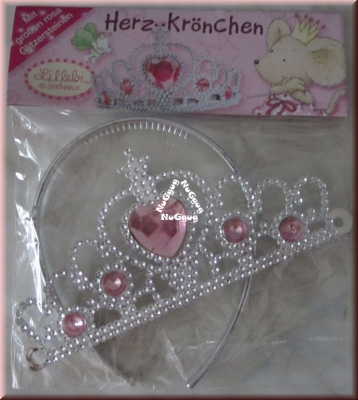 Lillebie Herz-Krönchen mit Glitzersteinen