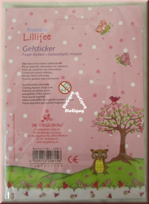 Prinzessin Lillifee Gelsticker mit Glitzerstein, Artikelnummer 20815