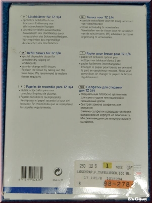 Legamaster eraser tissues. Löschblätter für Whiteboardlöscher TZ 3/4