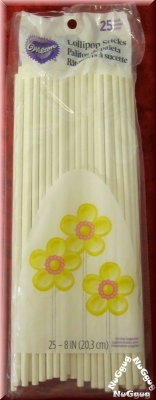 Lollipop Sticks, cremeweiss, 20 cm lang, 80 Stück