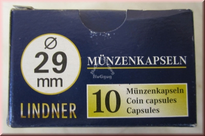 Lindner Münzkapseln 29 mm Durchmesser, Münzkapsel, 10 Stück