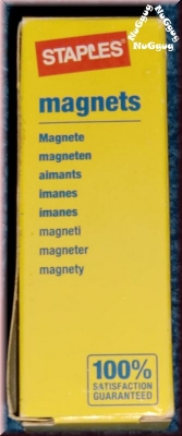 Magnete Staples. 10 Stück. schwarz. 25mm