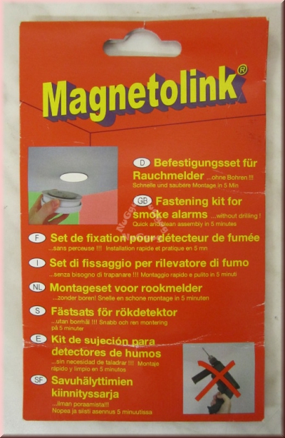 Magnetolink, Magnetbefestigung für Rauchmelder