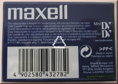 Maxell Mini DV 60 Cassette