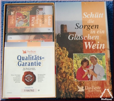 Schütt die Sorgen in ein Gläschen Wein