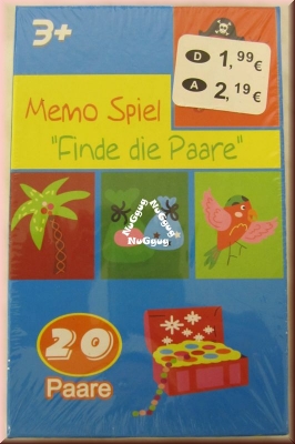 Memo-Spiel Finde die Paare für Jungs