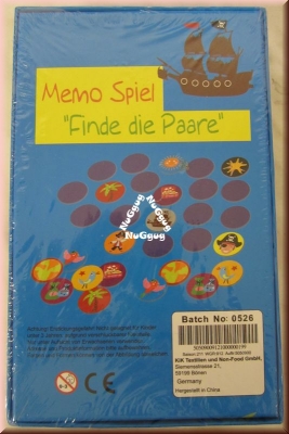 Memo-Spiel Finde die Paare für Jungs