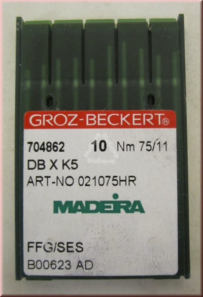Nähmaschinennadeln Nm 75/11 von Groz-Beckert