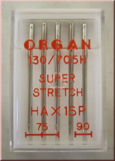 Nähmaschinennadeln 70 - 90, 130/705 H, Super Stretch, von Organ
