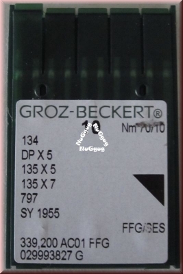 Nähmaschinennadeln Nm 70/10 von Groz-Beckert