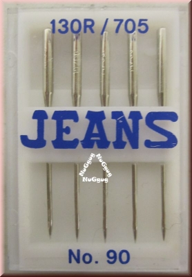 Nähmaschinennadeln 130R/705 No. 90 für Jeans