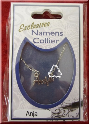 Namens Collier "Anja" mit Kette, nickelfrei