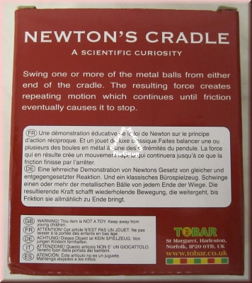 Newtons Cradle, Kugelspiel, Kugelstoßpendel, Kugelpendel