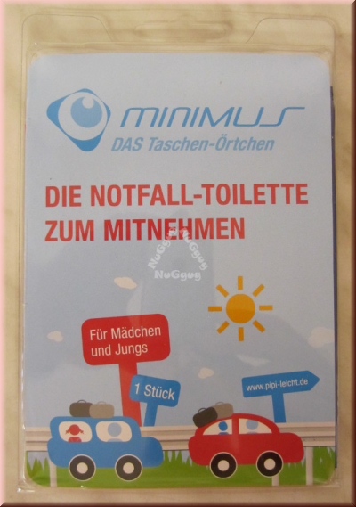 Minimus Taschen WC, Notfall Toilette