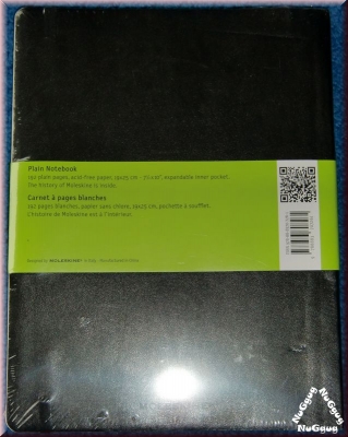 Moleskine Notizbuch. Softcover. schwarz. 192 blanko Seiten. 19 x 25 cm