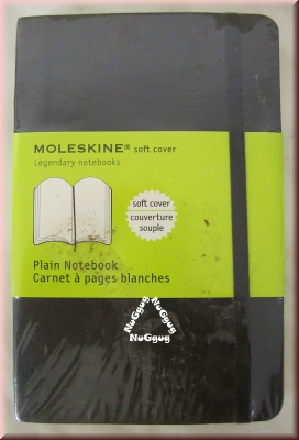 Moleskine Notizbuch, schwarz, 192 blanko Seiten, 14 x 9 cm