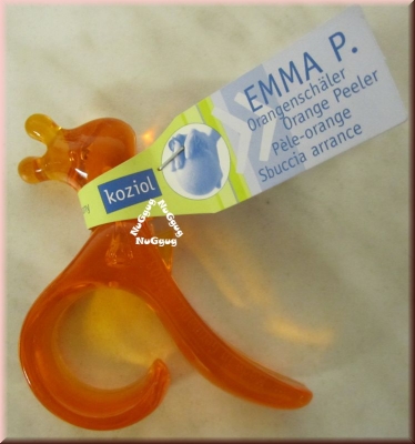 Koziol Orangenschäler Emma P., transparent orange