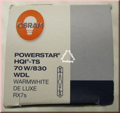 Osram Halogen-Metalldampflampe Powerstar HQI-TS, RX7s, 70 Watt, 830 WDL