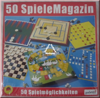 Paletti Spielesammlung, 50 Spielmöglichkeiten