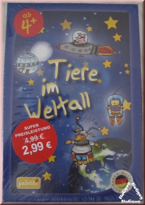 Paletti Tiere im Weltall. Tier-Astronautenspiel