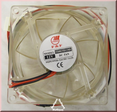 Gehäuselüfter F & F Model FD8025D12MS 12V DC Fan, PC-Lüfter