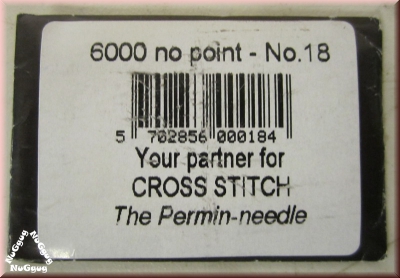 Kreuzstich-Nadeln No. 18, 50 mm, 25 Stück