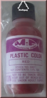 M-F Manufacoring Company Plastic Color Red. 1 FL OZ