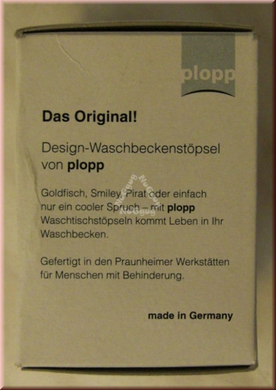 Plopp Waschbeckenstöpsel "Muschel", Abflussstöpsel