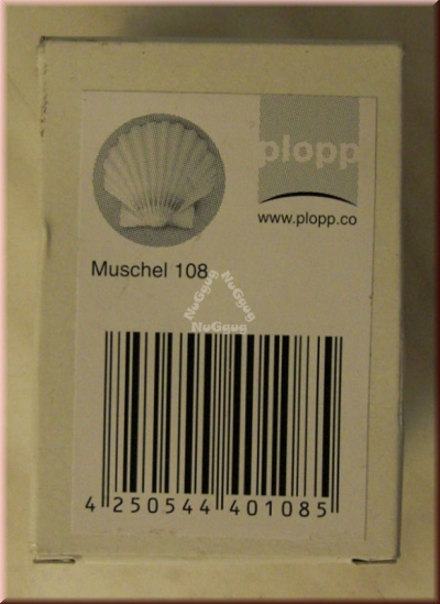 Plopp Waschbeckenstöpsel "Muschel", Abflussstöpsel