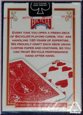 Pokerkarten. Bicycle standard. Playing Cards. rot