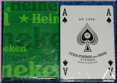 Pokerkarten. Heineken