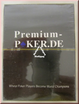 Plastik Poker Karten "Premium-Poker.de", 100% Plastic Cards