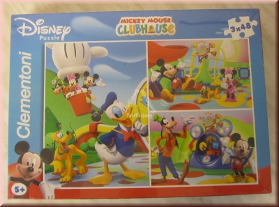 Puzzle Mickey Mouse Clubhouse, 3 x 48 Teile, Supercolor von Clementoni