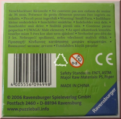 Puzzleball Pferde Artikelnummer 094998 Motiv 02 von Ravensburger. 60 Teile