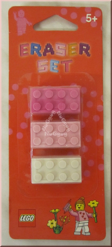 Lego Radiergummi Set Girls Legosteine, 3 Stück