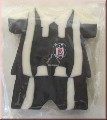 Radiergummi Fußballtrikot, schwarz/weiss