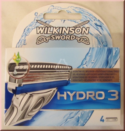 Rasierklingen Wilkinson Sword Hydro 3, mit Aloevera, 4 Stück
