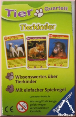 Tier-Quartett Tierkinder von Ravensburger