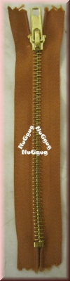 Reißverschluß hellbraun, 14 cm